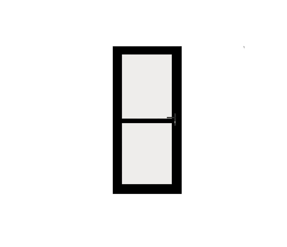 Aluminium Bespoke Single Door (1 Transom)